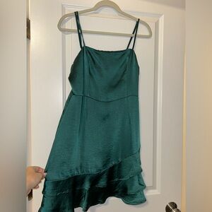 Green Ruffled Mini Dress from Lulus